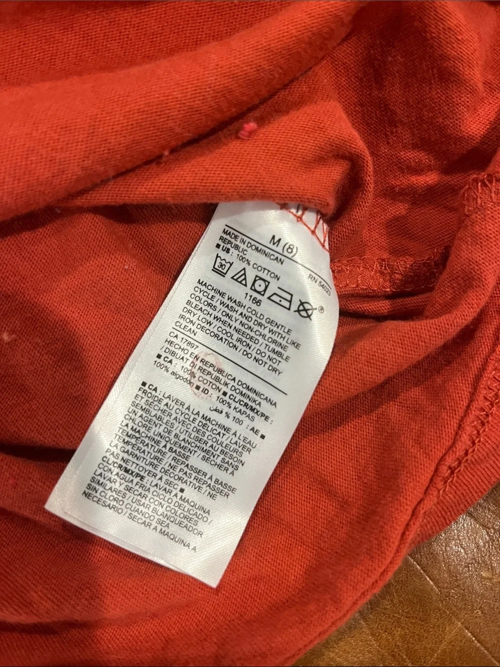 Old Navy Coral Long-Sleeve Heart Sunrise Graphic Tee